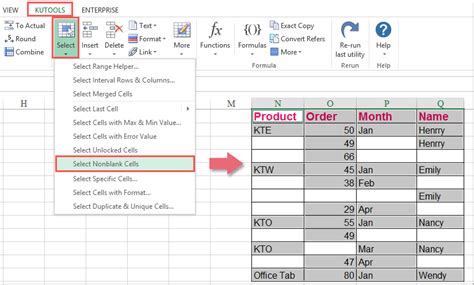 When <strong>you select</strong> a cross-tab object and choose Format Cross-Tab Expert or right-click and choose Cross-Tab Expert from the pop-up menu, the Cross-Tab Expert dialog box will appear. . Which excel feature allows you to select all cells in the column with inconsistent formulas